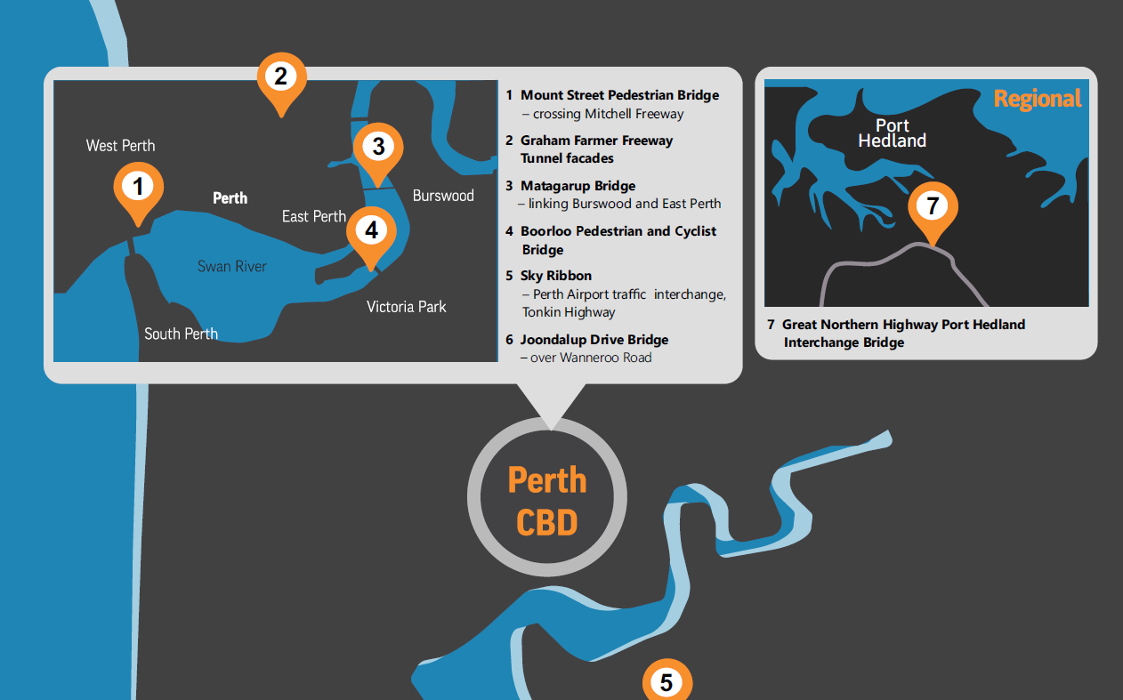 Bridges and Lighting Map